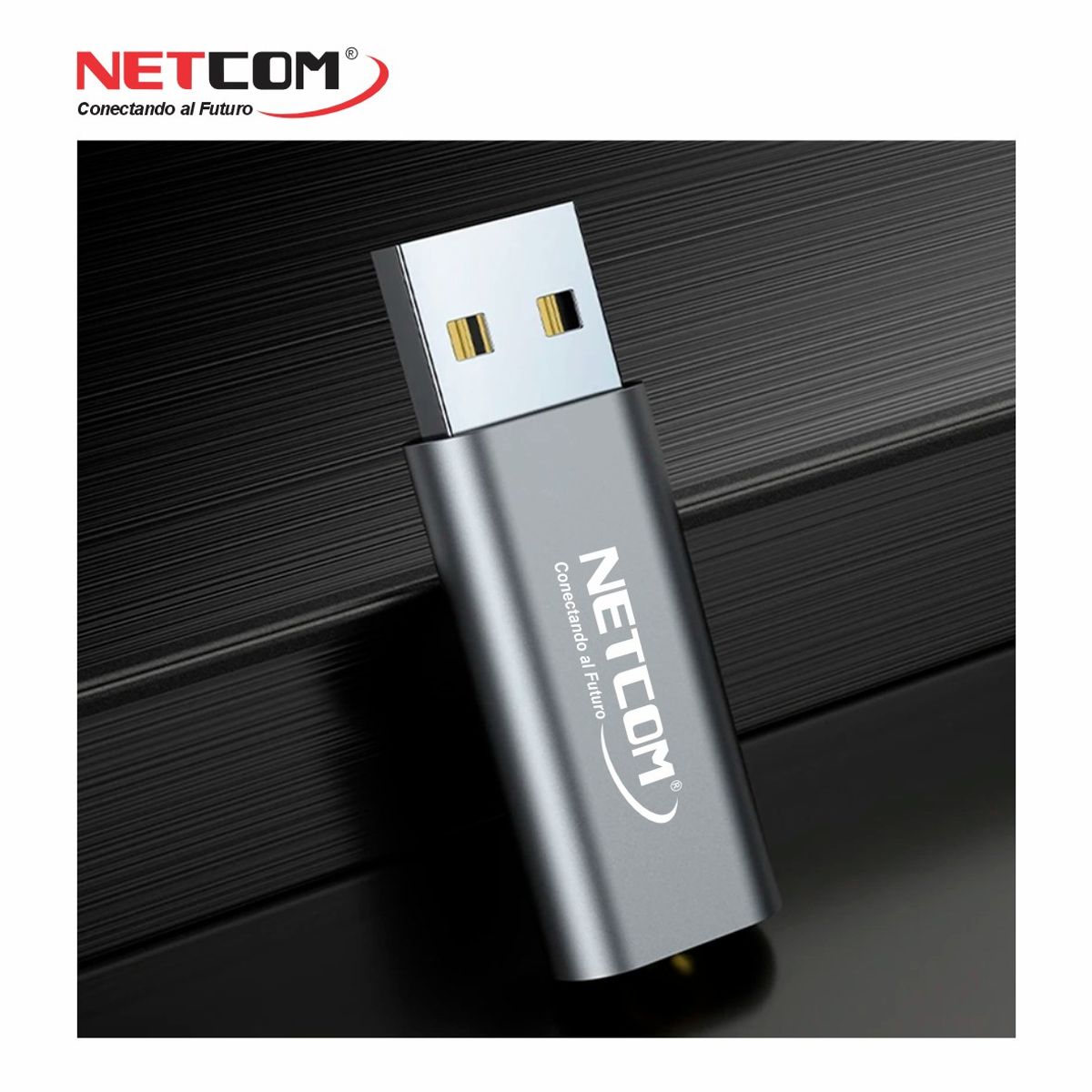 NETCOM - TARJETA DE SONIDO EXTERNO USB 2.0 A JACK PLUG 3.5MM 2 EN 1 TRRS NETCOM