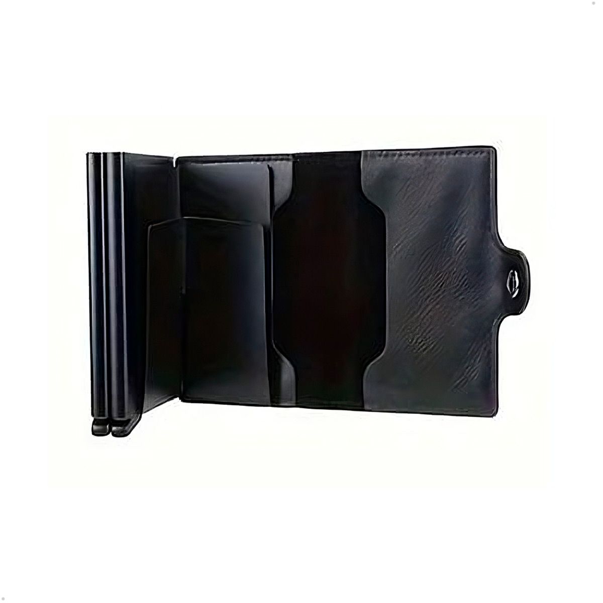 GENERICO - Billetera Cartera Doble Tarjetero Aleacion Aluminio Y Rfid