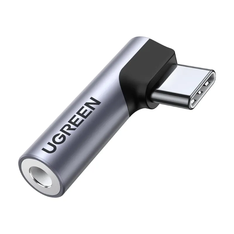 UGREEN - Adaptador tipo C a Jack 35mm 90grados Ugreen para Xiaomi Hauwei