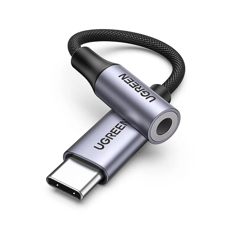 UGREEN - Adaptador Jack a Tipo C 24bit 96k Hz HiFi DAC para Samsung UGREEN