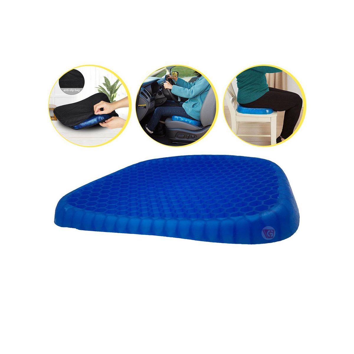 GETHEX - Cojín de Soporte de Gel Confortable con Funda