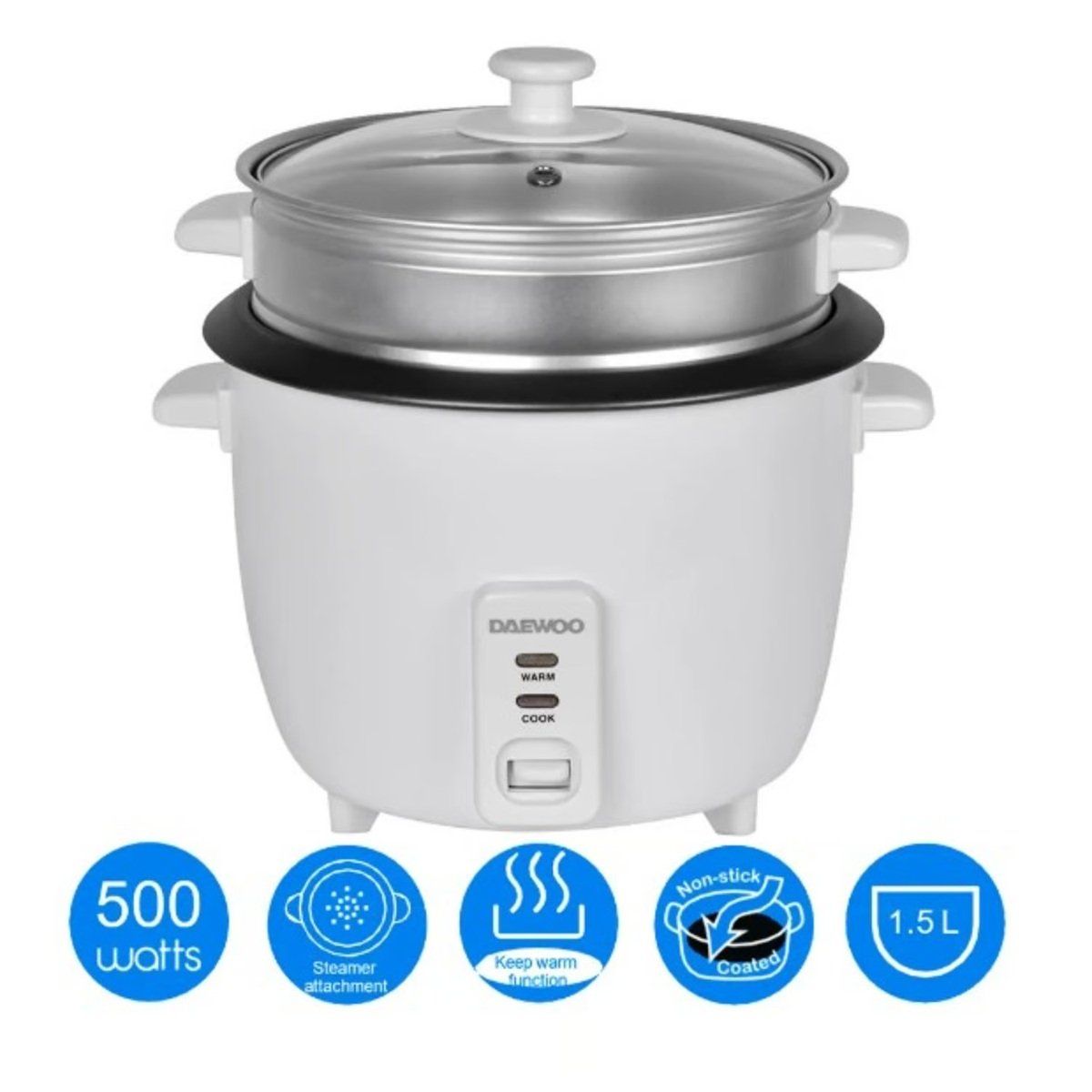 DAEWOO - OLLA ARROCERA 15LT ANTIADHERENTE DRC-422 DAEWOO