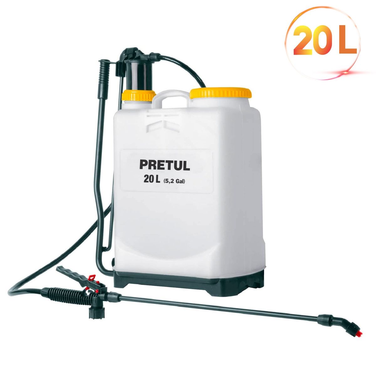 TRUPER - Fumigador profesional de 20L manual de mochila 52 Gal Pretul truper