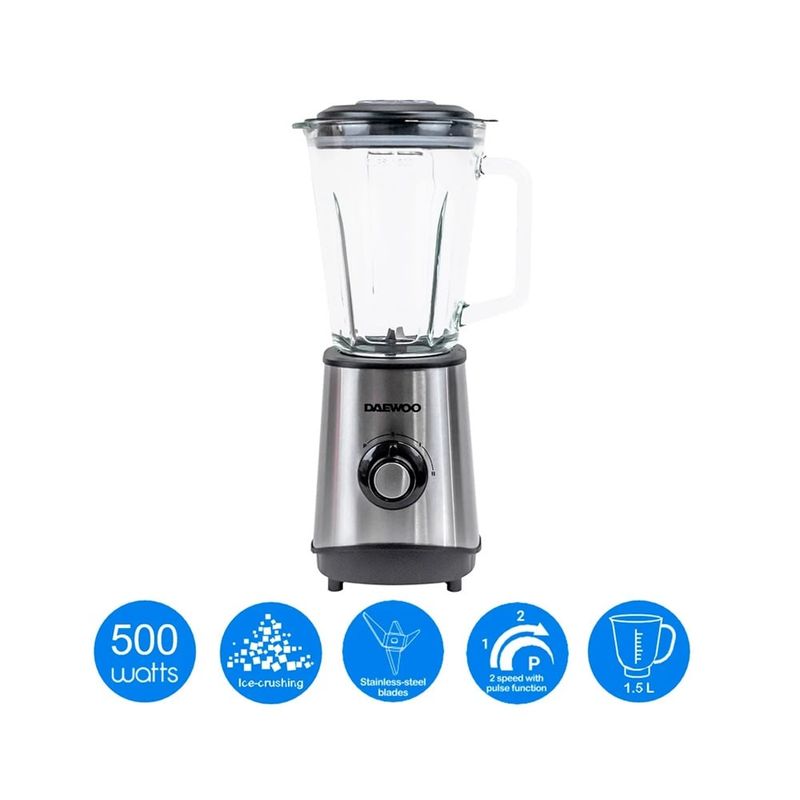 DAEWOO - LICUADORA DAEWOO DBL-922 PLATEADA 1.5L 2 VELOCIDADES