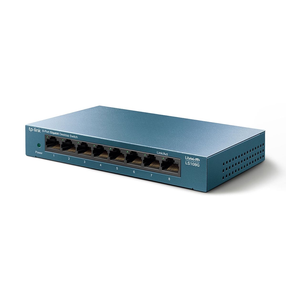 TP LINK - SWITCH TP-LINK LS108G V4 8 PUERTOS CARCASA METALICA - P/N: TL-LS108G