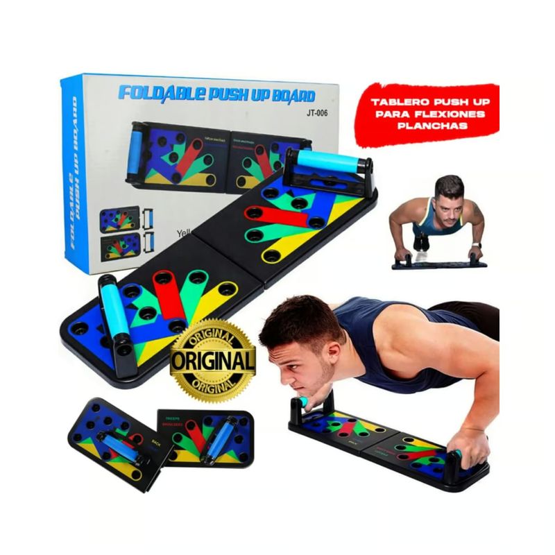 OEM - TABLA PLEGABLE DE FLEXIONES PUSH UP ENTRENAMIENTO EN CASA