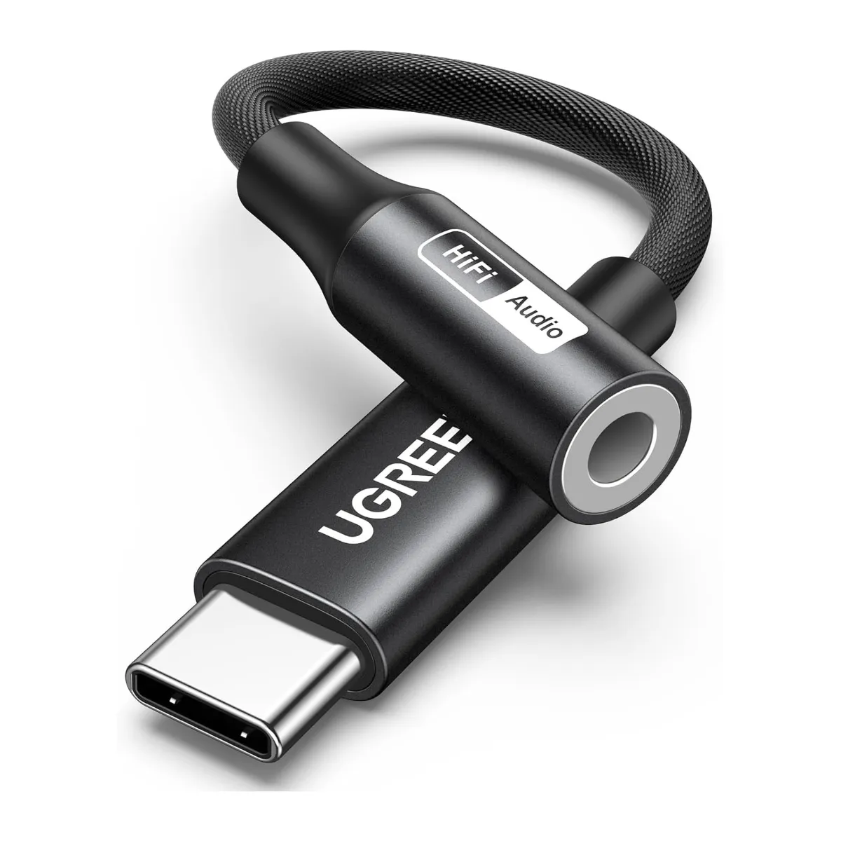 UGREEN - Adaptador Jack a Tipo C Alta Resolucion 32bit 384KHz HiFi DAC UGREEN