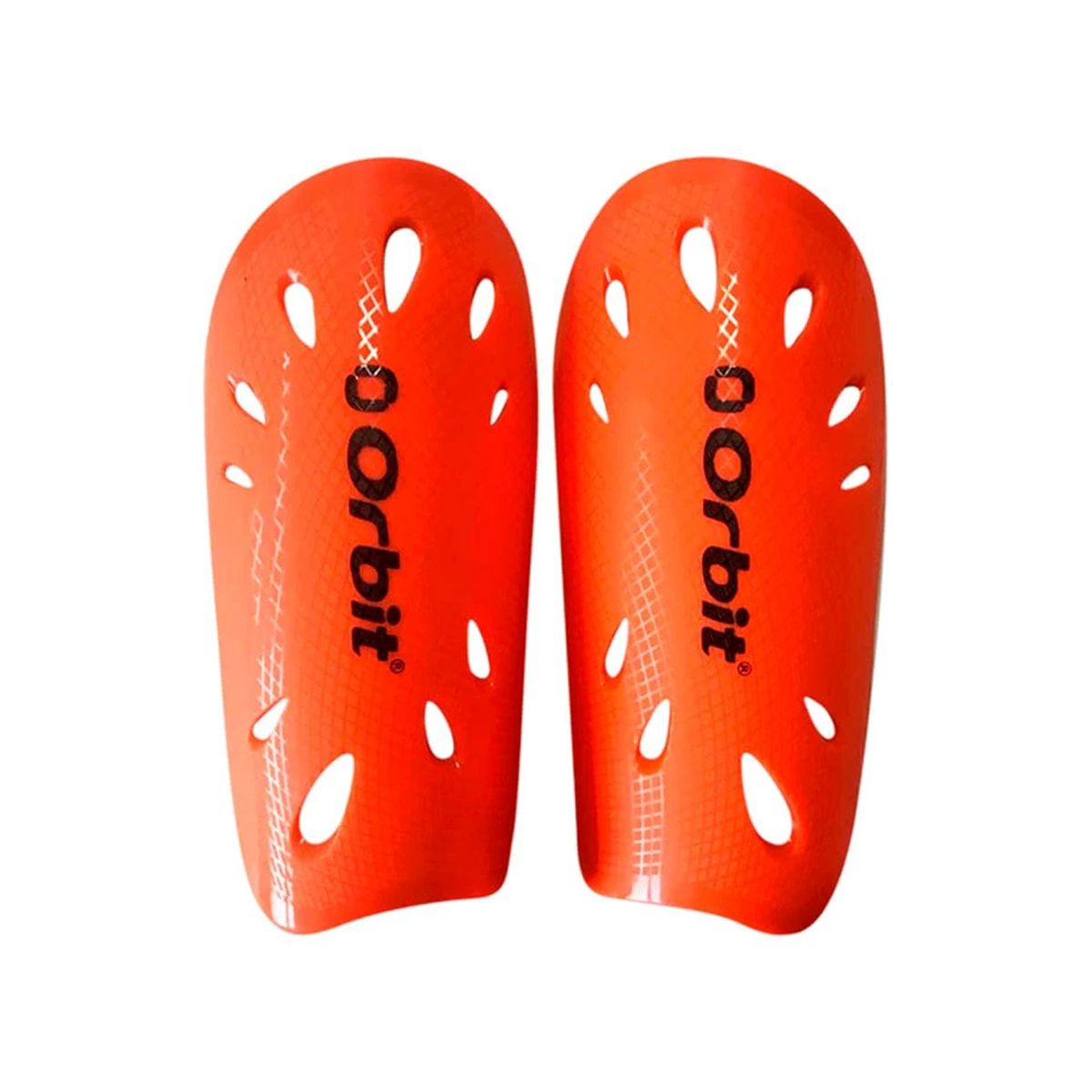 ORBIT - CANILLERAS PARA FÚTBOL CON ORIFICIOS ORBIT JUNIOR NARANJA