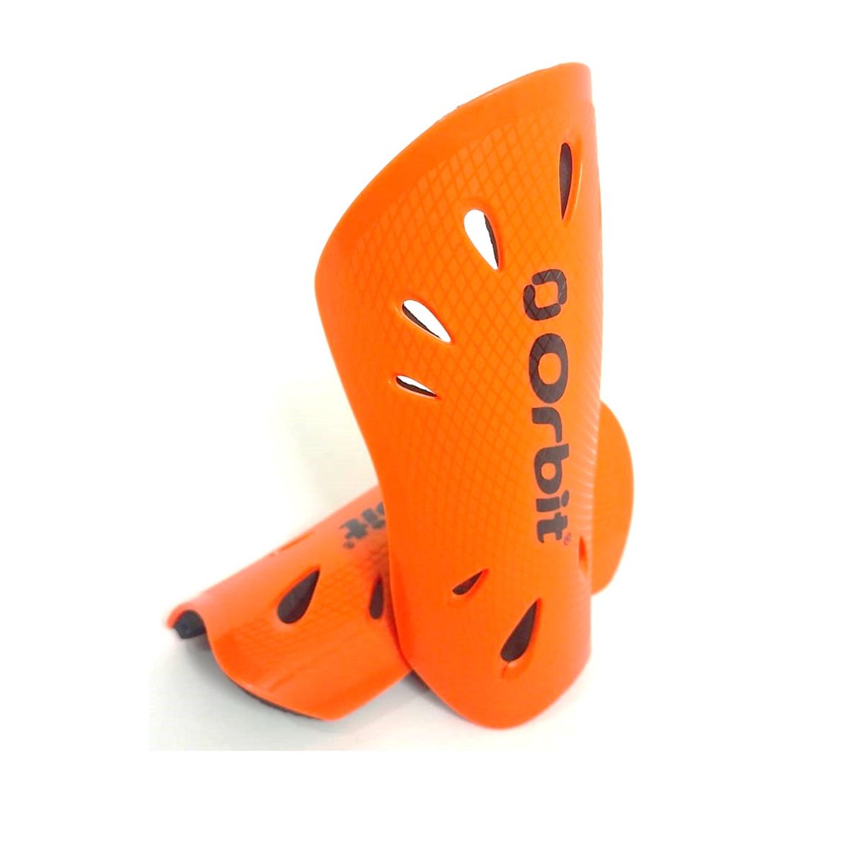ORBIT - CANILLERAS PARA FÚTBOL CON ORIFICIOS ORBIT JUNIOR NARANJA