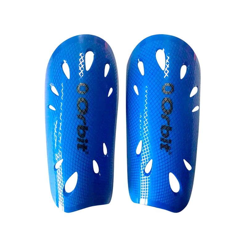 ORBIT - CANILLERAS PARA FÚTBOL CON ORIFICIOS ORBIT JUNIOR AZUL