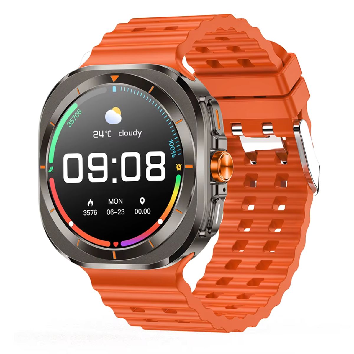 GENERICO - Smartwatch Deportivo Z7 Ultra Watch 7 Naranja Amoled