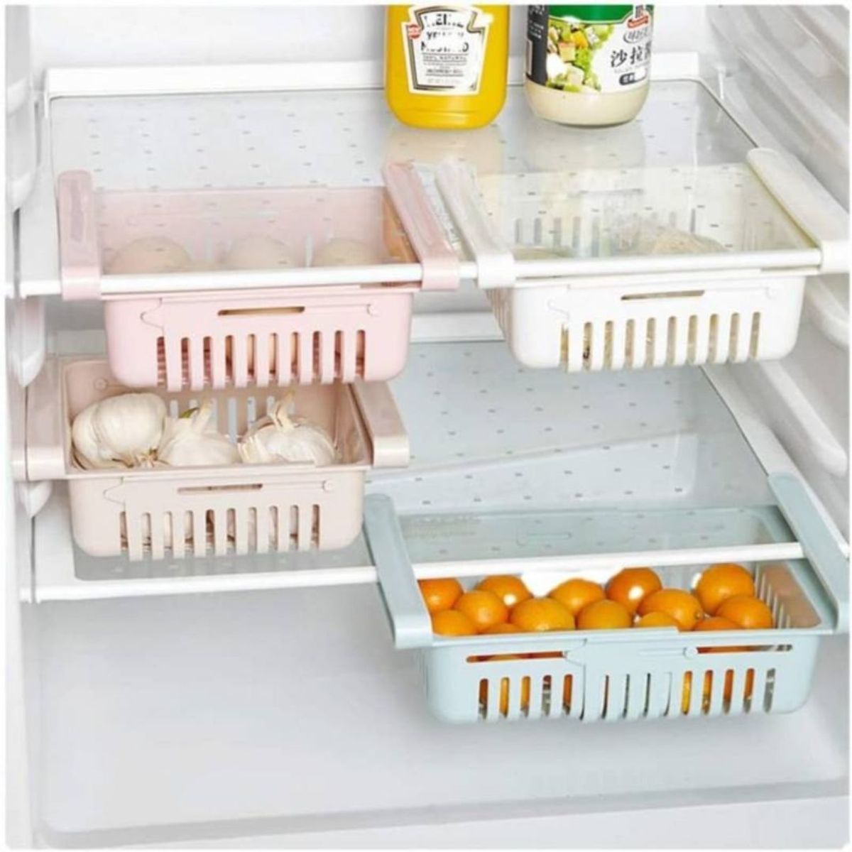 GENERICO - PACK DE 3 CANASTAS PARA REFRIGERADORA