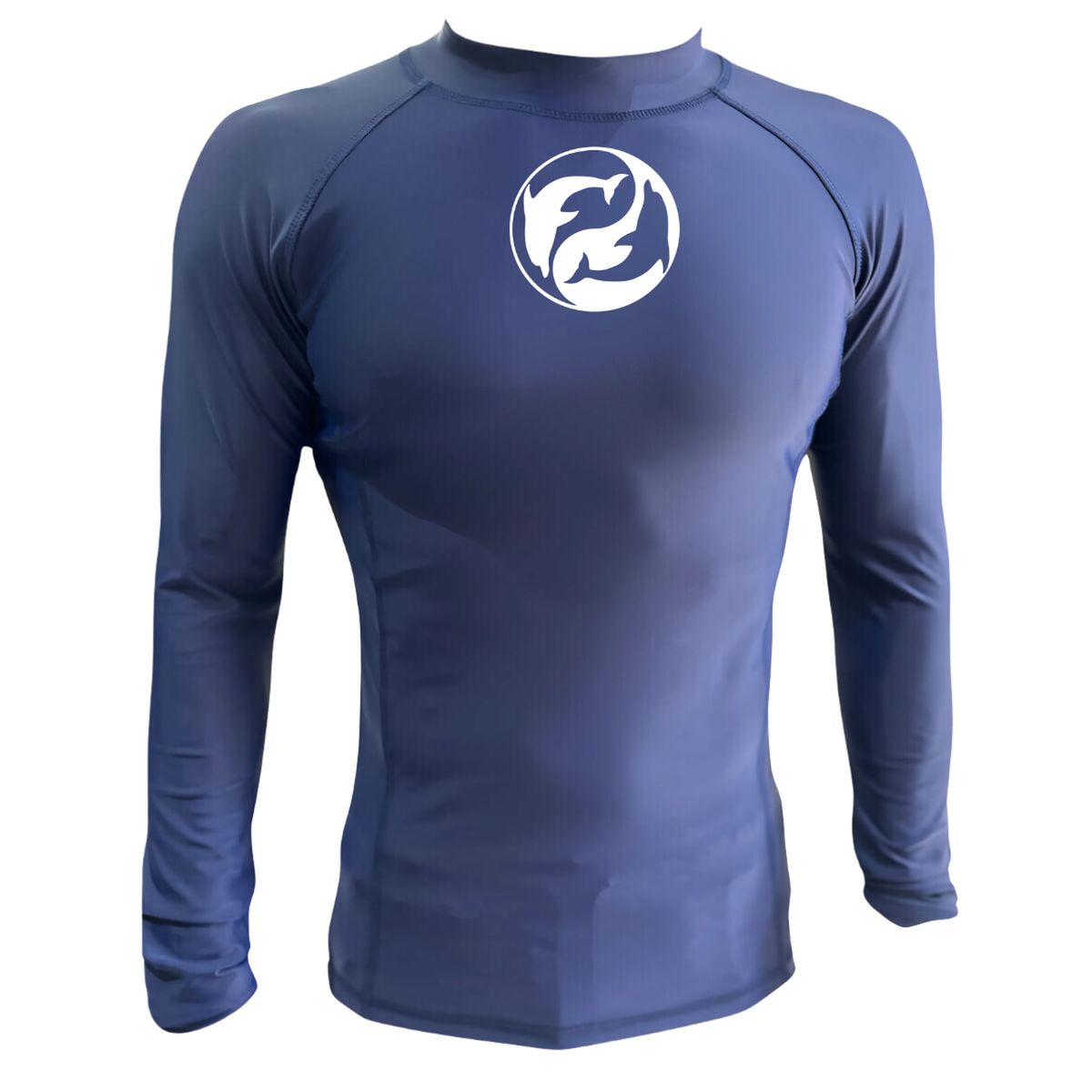 AQUA&MODA - LICRA CON PROTECCIÓN UV AQUAMODA LAMDEAH DELFÍN AZUL UNISEX LOGO BLANCO REFLECTIVO