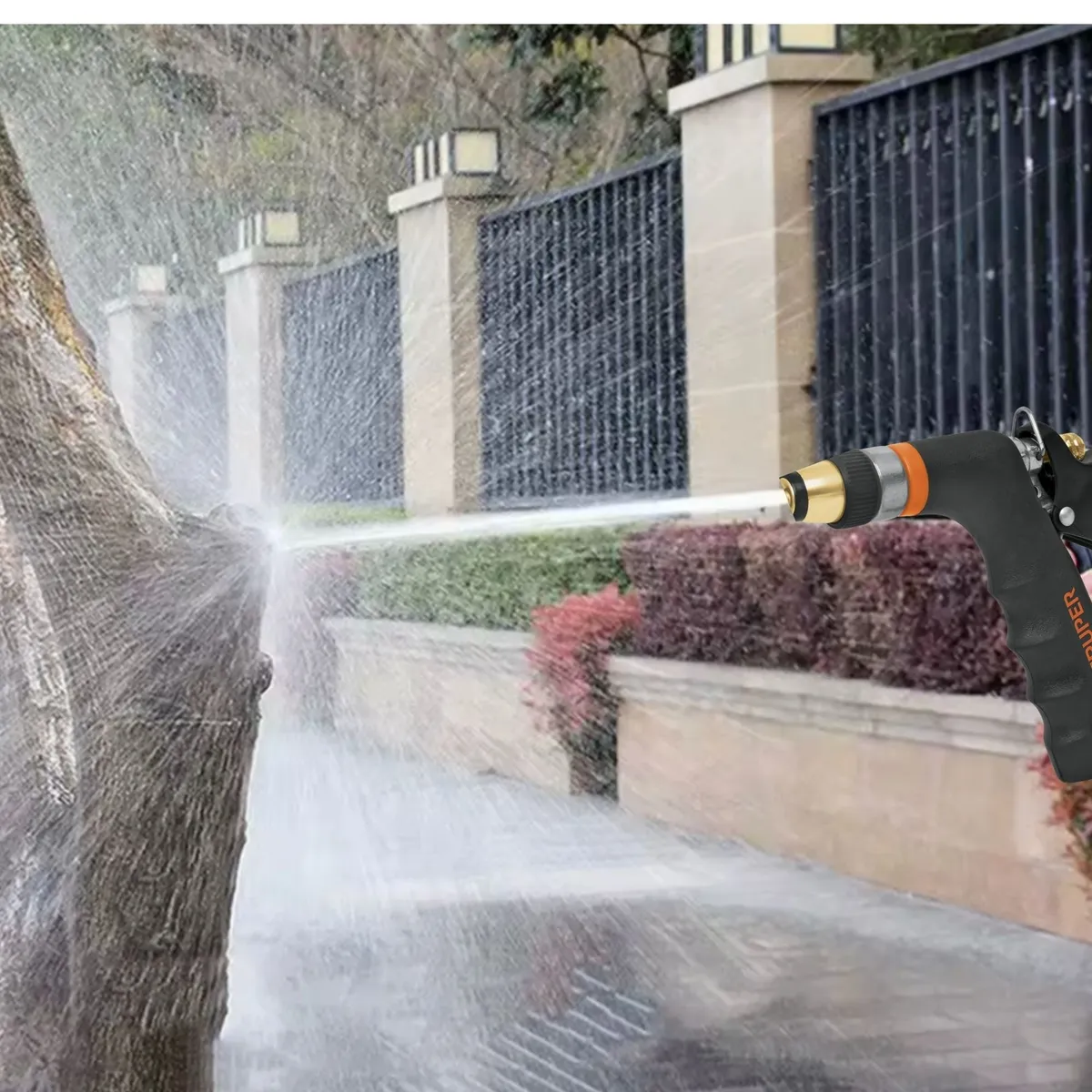 TRUPER - Pistola de agua alta presión manguera 20M de hidrolavadora y jardín