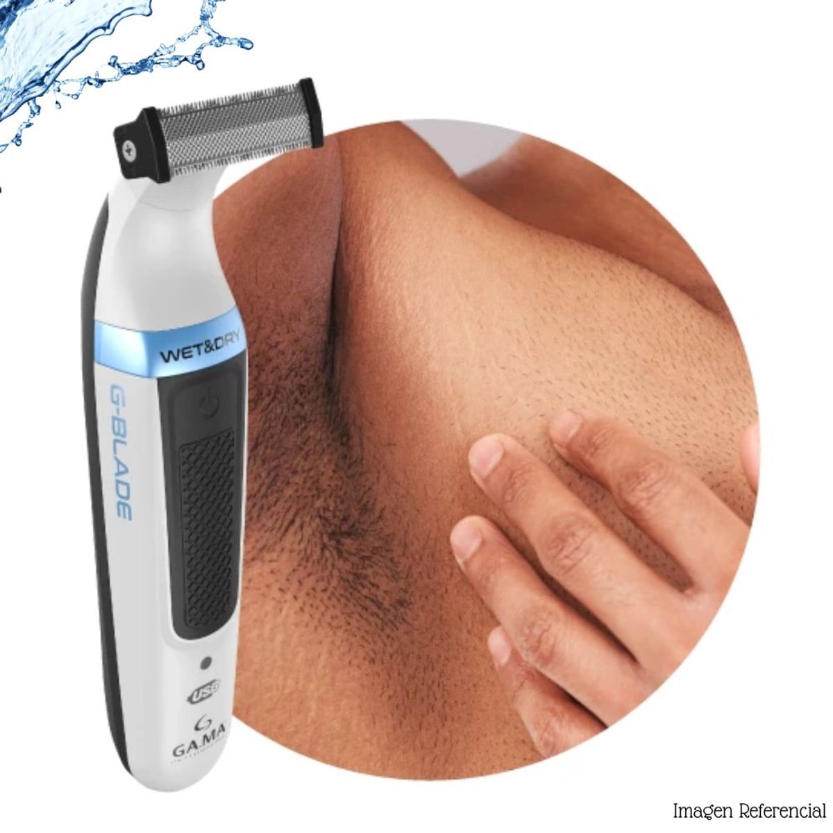 GAMA - Afeitadora Gama Inalambrica Wet&Dry G-BLADE