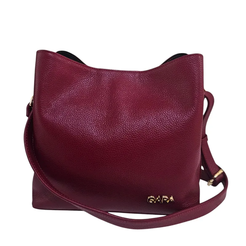 QARA - Morral para dama en cuero genuino Pamela