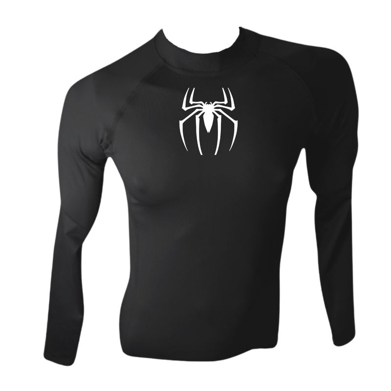 AQUA&MODA - LICRA BRASILERA CON PROTECCION UV AQUAMODA ARAÑA LBAMARHN HOMBRE NEGRO LOGO BLANCO REFLECTIVO