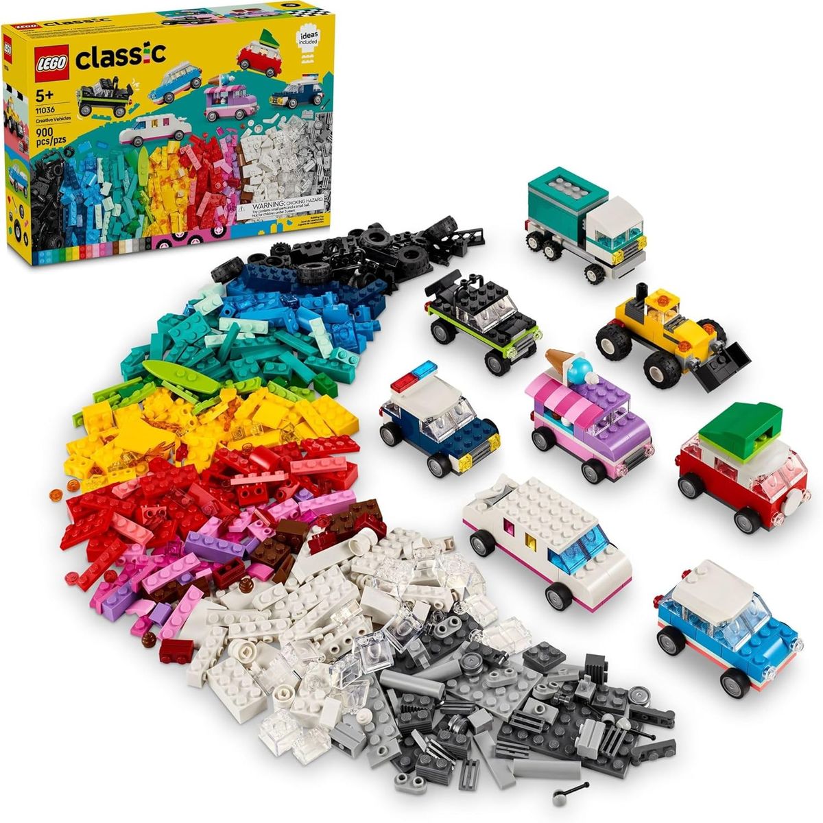 LEGO - LEGO Classic 11036 Vehículos creativos clásicos (900 piezas)
