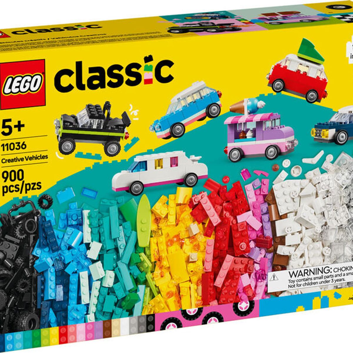 LEGO - LEGO Classic 11036 Vehículos creativos clásicos (900 piezas)