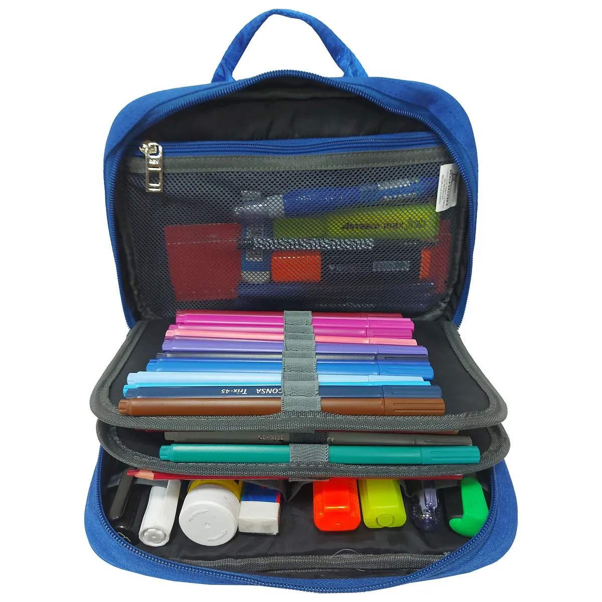 KENGAR - Cartuchera Organizadora Power Kengar -  Azul Italiano