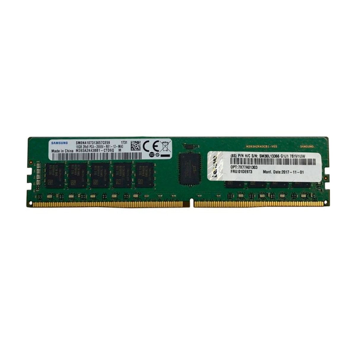 LENOVO - MEMORIA LENOVO 16GB PC4-2933Y RDIMM PN 4ZC7A08708 01KR354