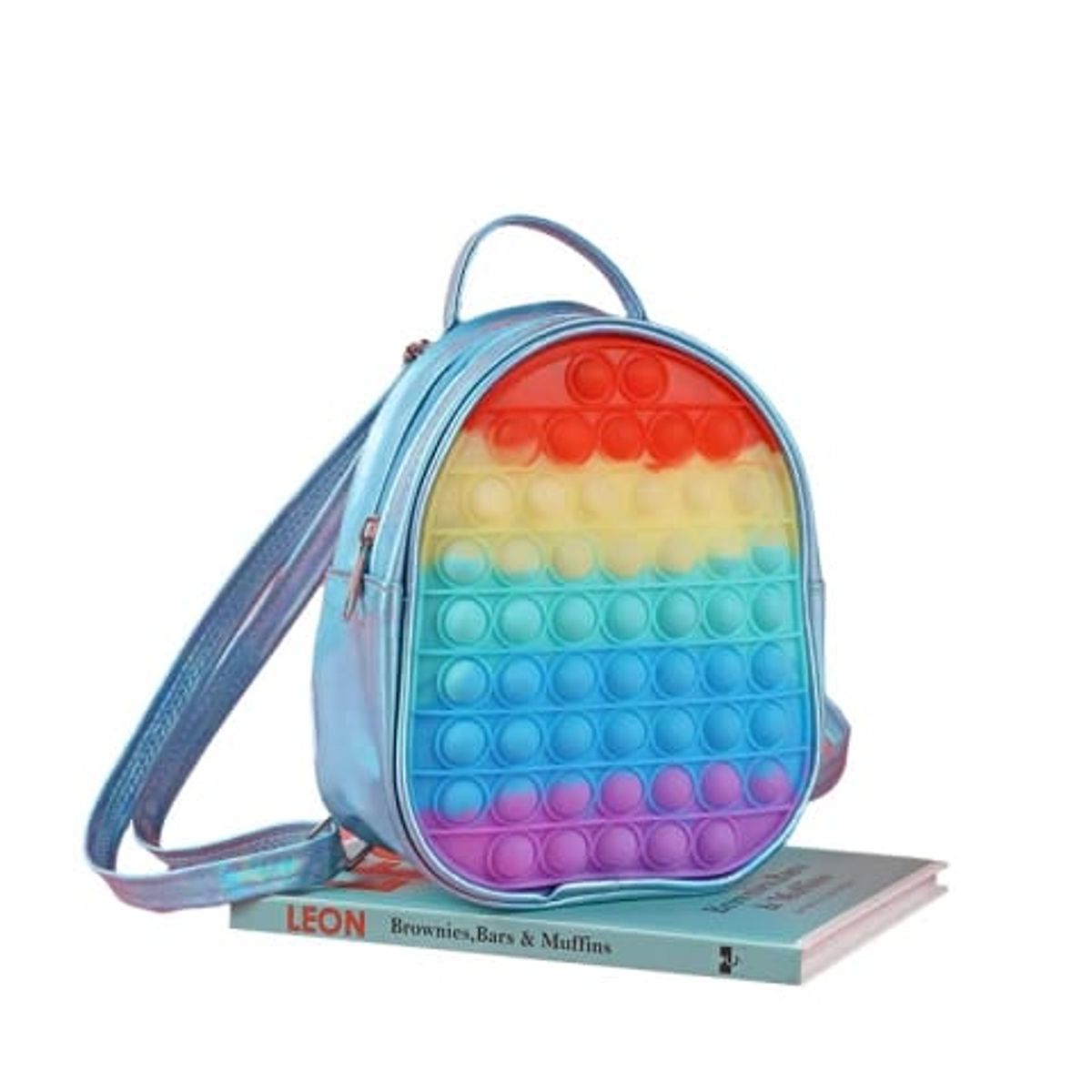 GENERICO - Mini Mochila Bolso Popit Color Celeste