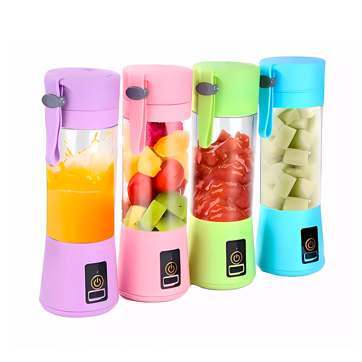 GENERICO - Mini Licuadora Portátil de 6 aspas Recargable USB