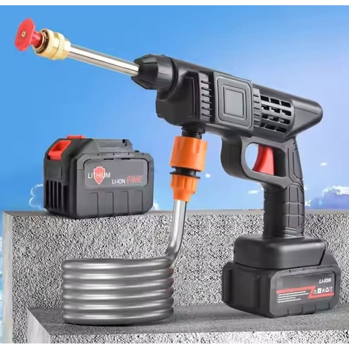 GENERICO - Hidrolavadora Auto Inalámbrica 160v Lithium-ion Alta presión