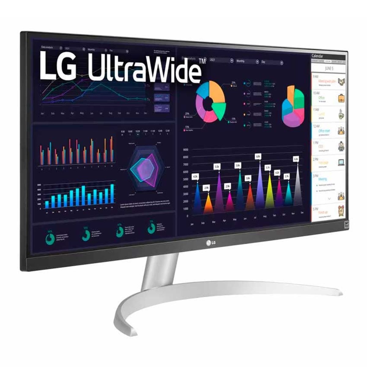 LG - Monitor LG 29WQ600-W UltraWide FHD IPS FreeSync 100Hz HDR10 USB-C
