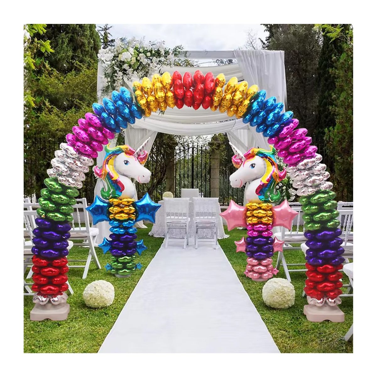 GENERICO - Arco para Globos de 8 varillas 3.66m