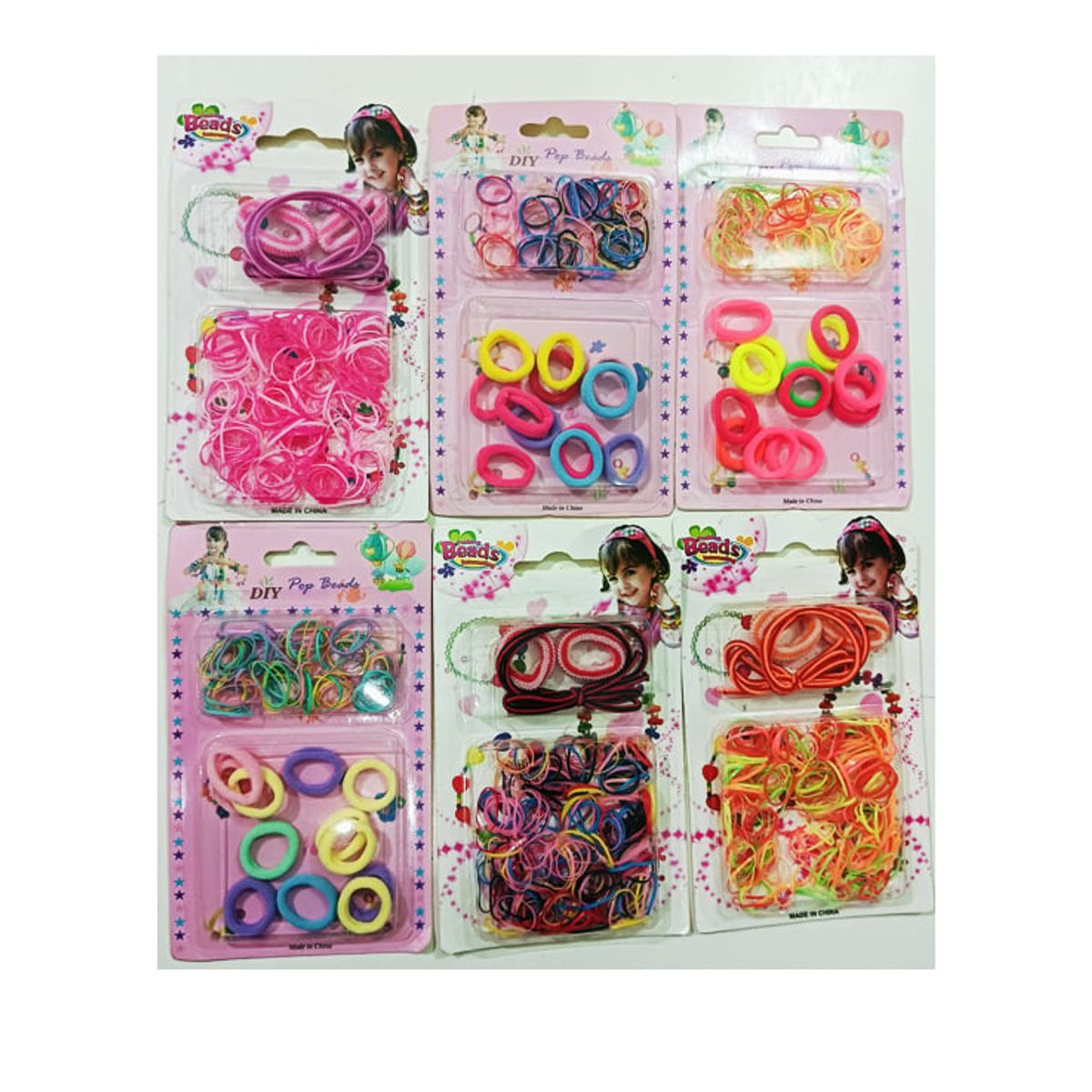 GENERICO - Accesorios De Cabello Para Niñas Set Ligas Multicolores