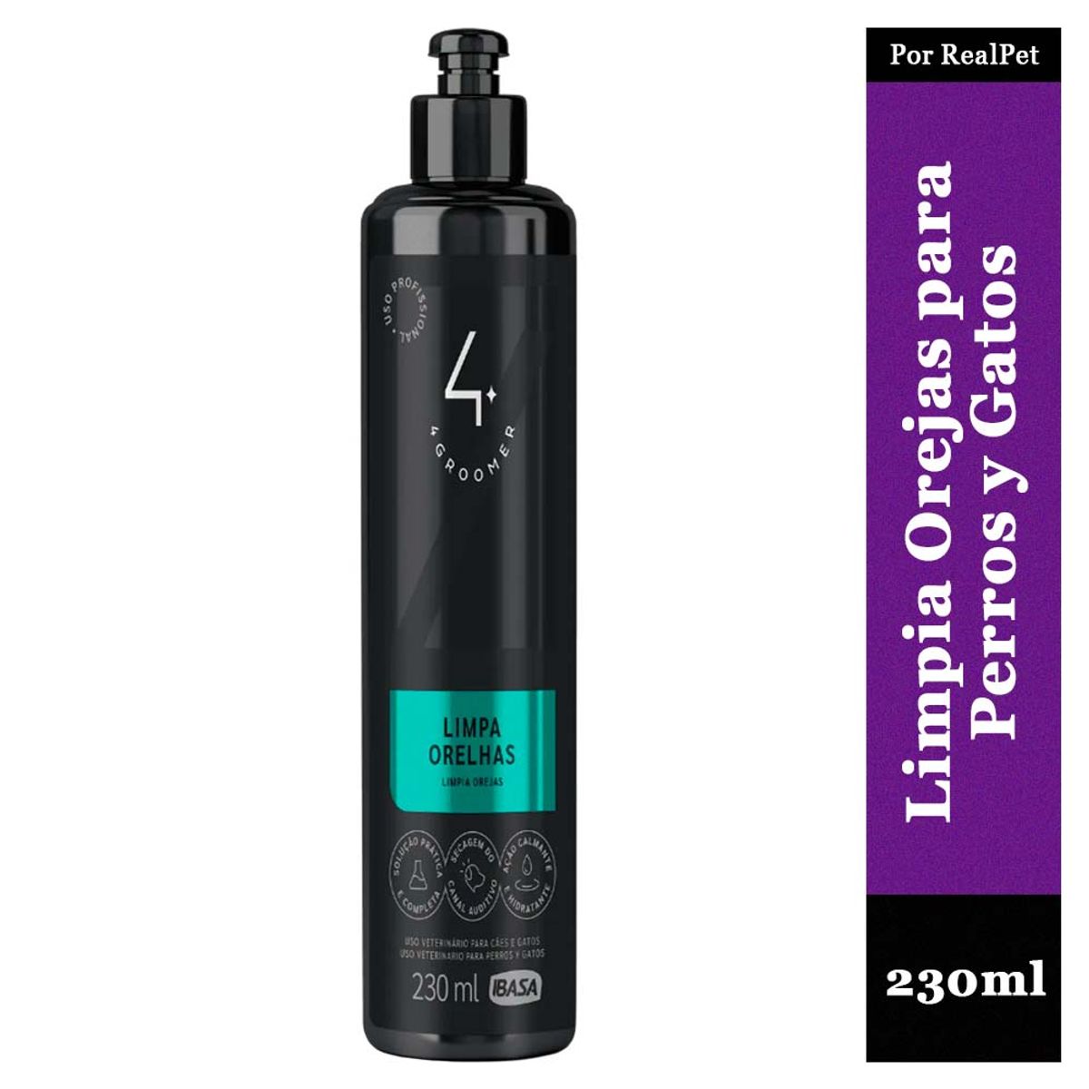 GENERICO - Limpia Orejas para Perros y Gatos Ibasa 230ml