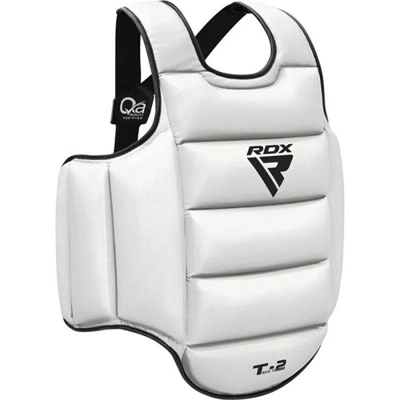 RDX - Protector de Pecho Acolchado de Karate T2 Blanco - SM