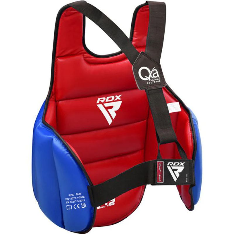 RDX - Protector de Pecho Acolchado de Karate T2 Rojo - LX