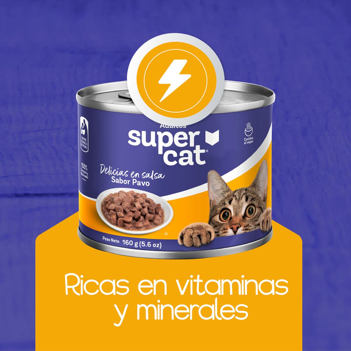SUPERCAT - Comida Húmeda Salsa para Gatos Supercat Sabor Pavo 190 gr