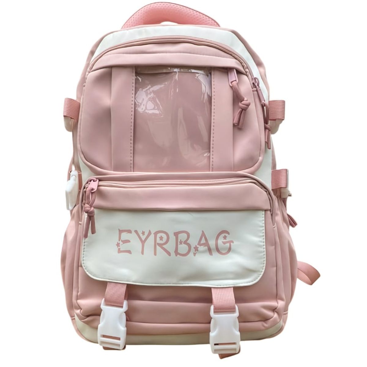 GENERICO - MOCHILA OFICIO KAWAII COREANA MULTICOMPARTIMIENTOS Y ACCESORIOS KAWAII