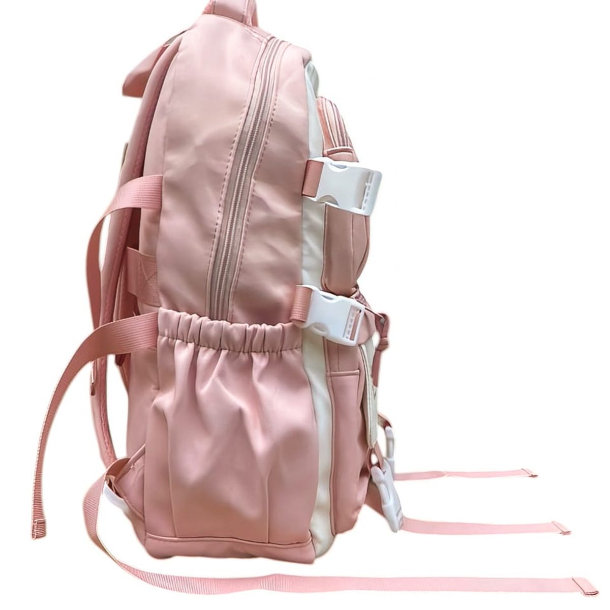 GENERICO - MOCHILA OFICIO KAWAII COREANA MULTICOMPARTIMIENTOS Y ACCESORIOS KAWAII