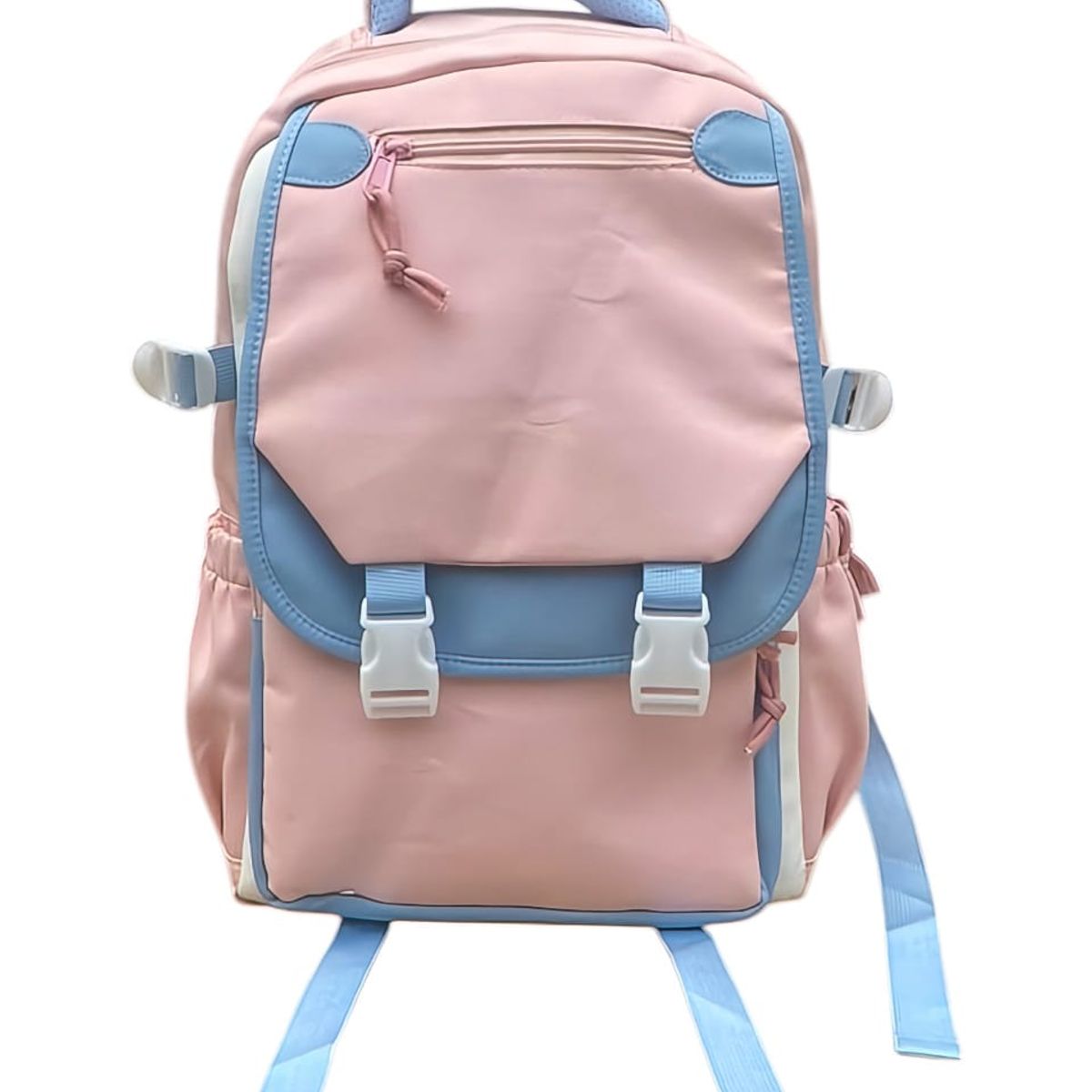 GENERICO - MOCHILA OFICIO KAWAII COREANO MULTICOMPARTIMIENTOS Y ACCESORIOS