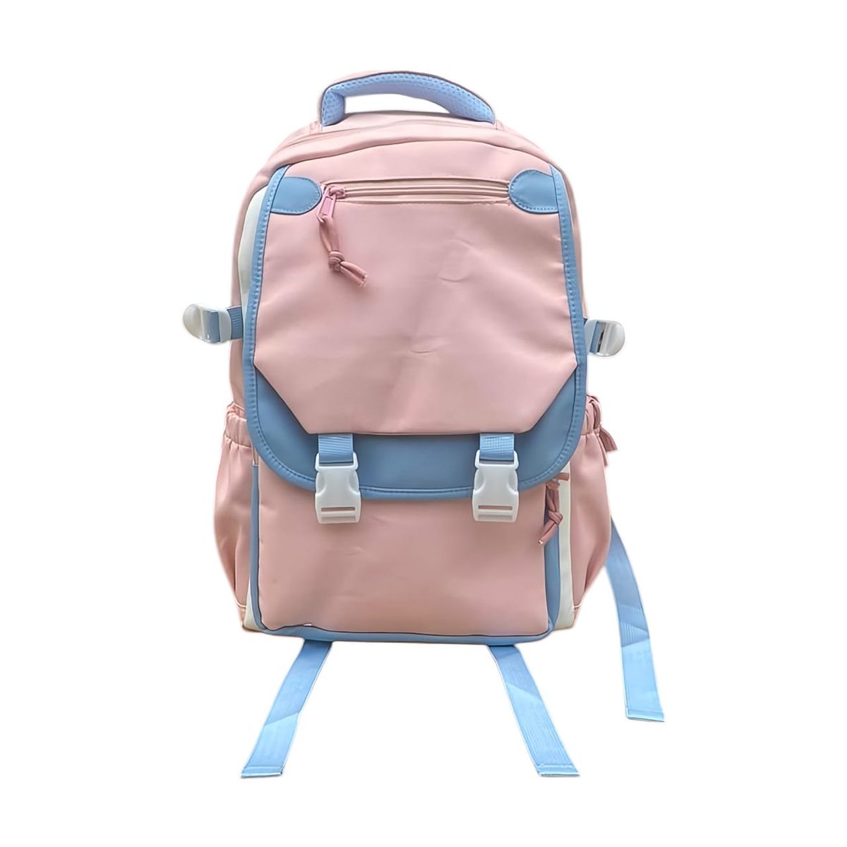 GENERICO - MOCHILA OFICIO KAWAII COREANO MULTICOMPARTIMIENTOS Y ACCESORIOS