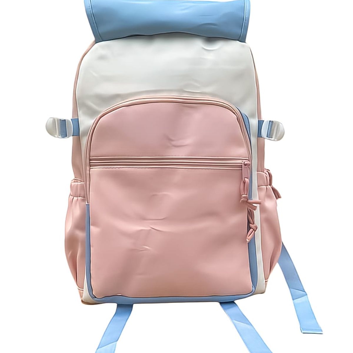 GENERICO - MOCHILA OFICIO KAWAII COREANO MULTICOMPARTIMIENTOS Y ACCESORIOS