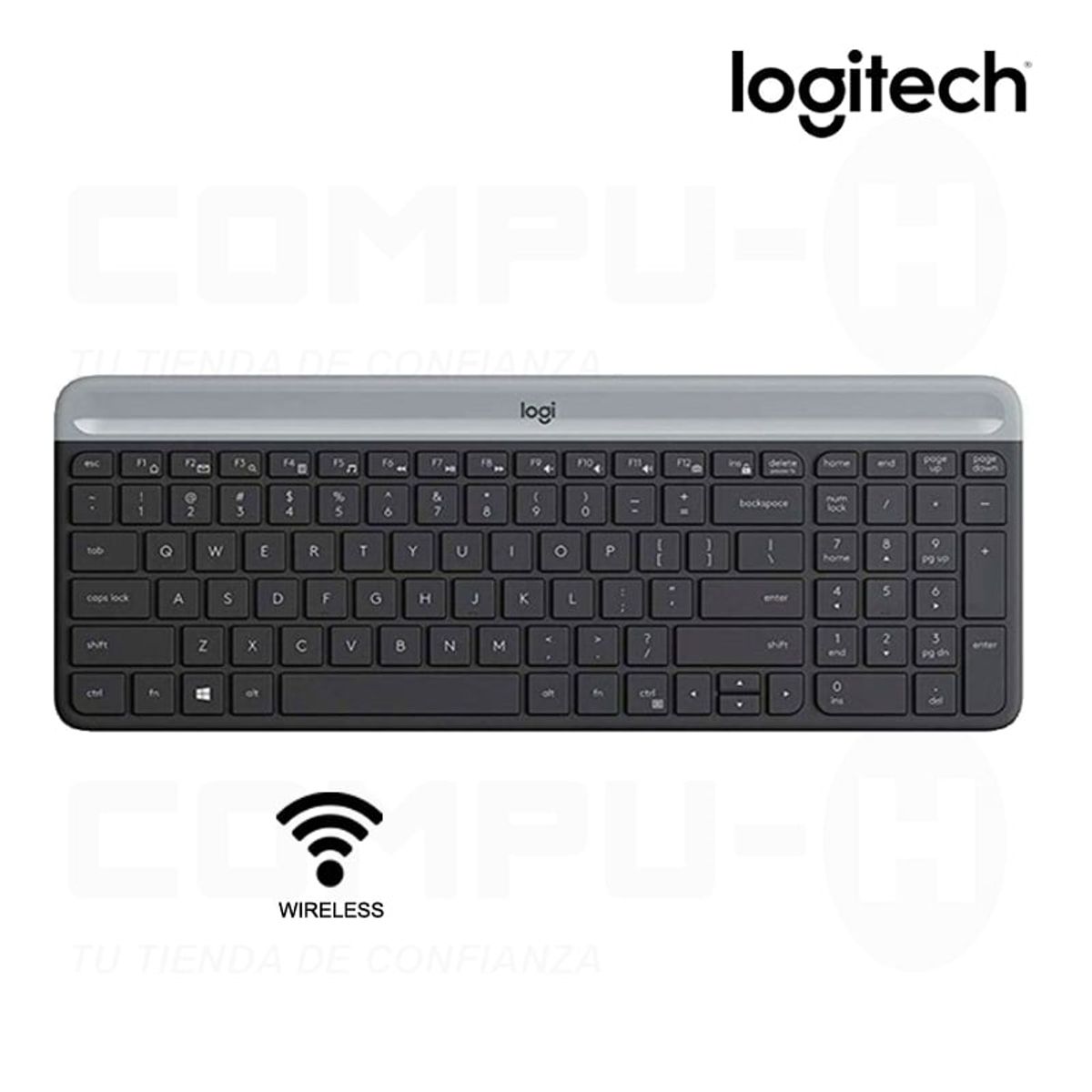 LOGITECH - TECLADO LOGITECH + MOUSE MK470 WIRELESS SLIM USB BLACK