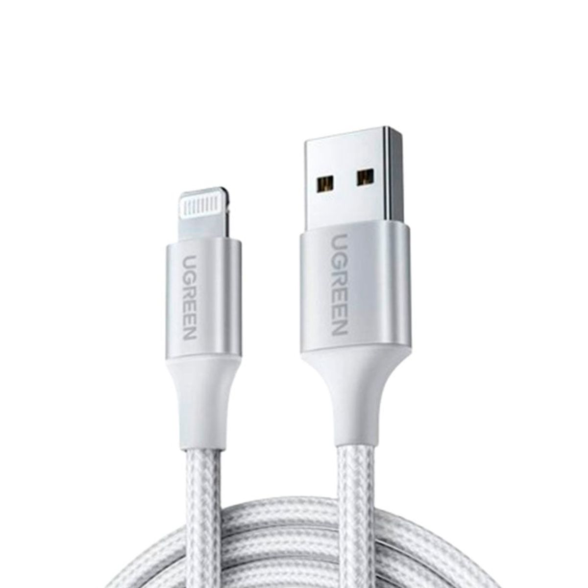 UGREEN - Cable Usb-A 2.0 Lightning Macho Mfi 2.4a Carga + Datos 1m