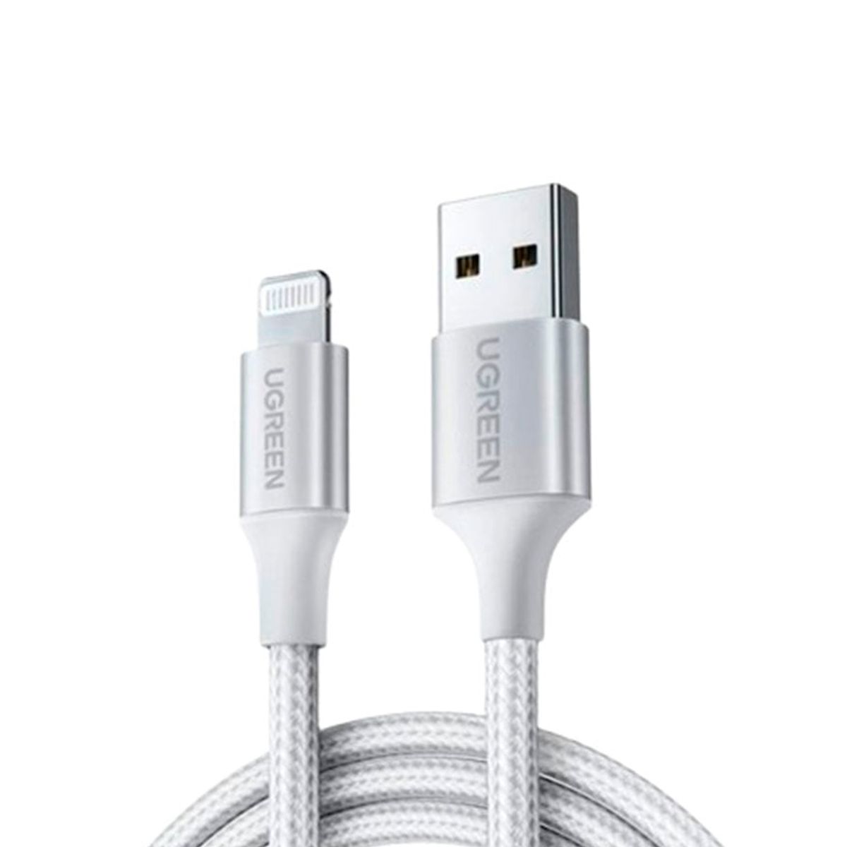 UGREEN - Cable Usb-A 2.0 Lightning Macho Mfi 2.4a Carga + Datos 1m