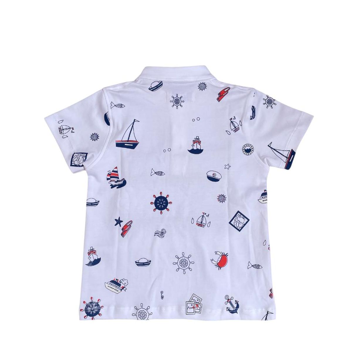 GENERICO - Polo Para Niños Cuello Neru Modelo Barquito