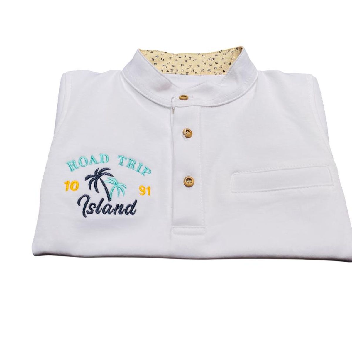 GENERICO - Polo Para Niños Road Trip Island - Blanco