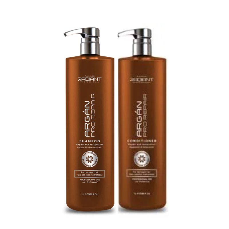 RADIANT - Radiant - Pack Argan Pro Repair Shampoo 1L + Acondicionador 1L