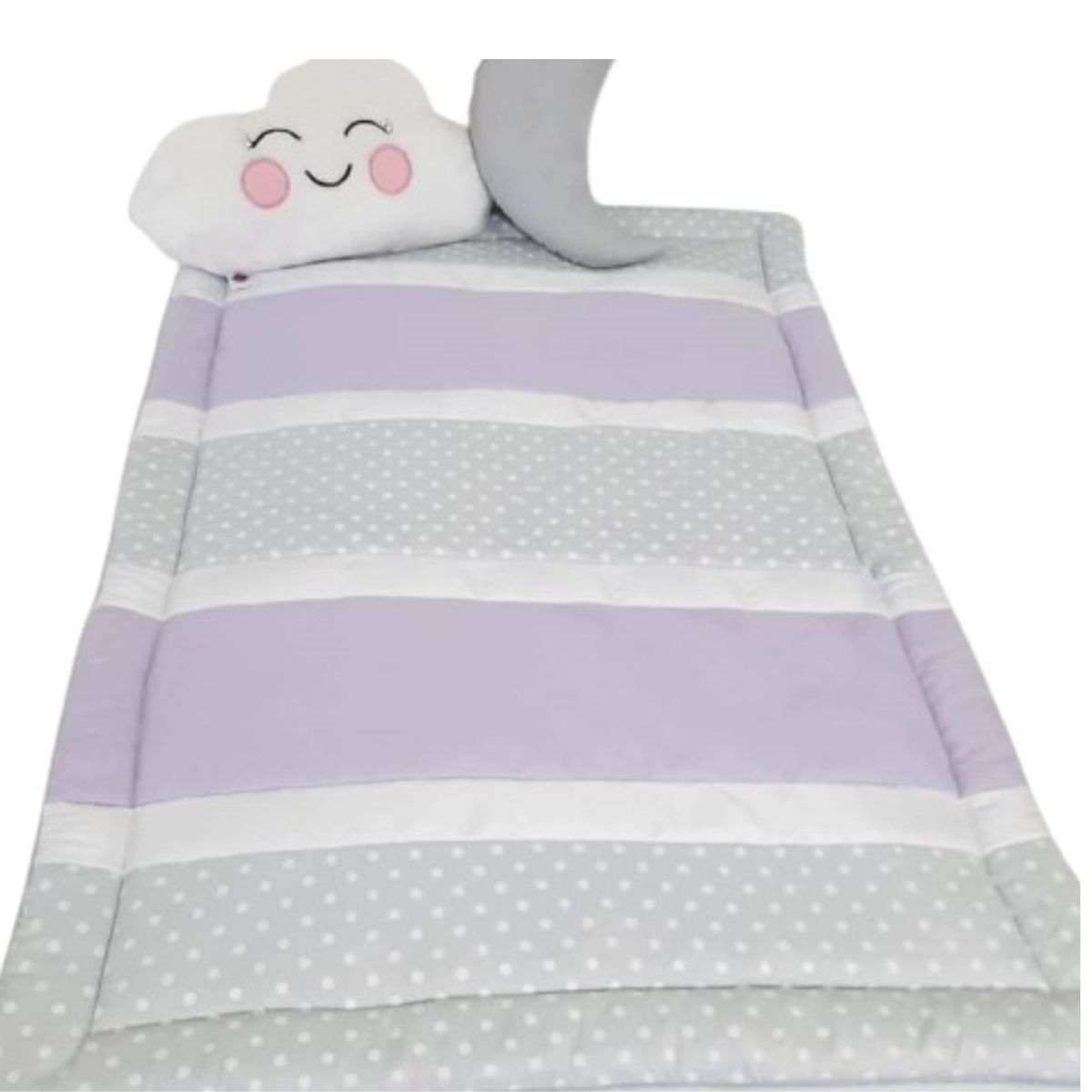 GENERICO - Edredón para Cuna estándar Diseño Tricolor