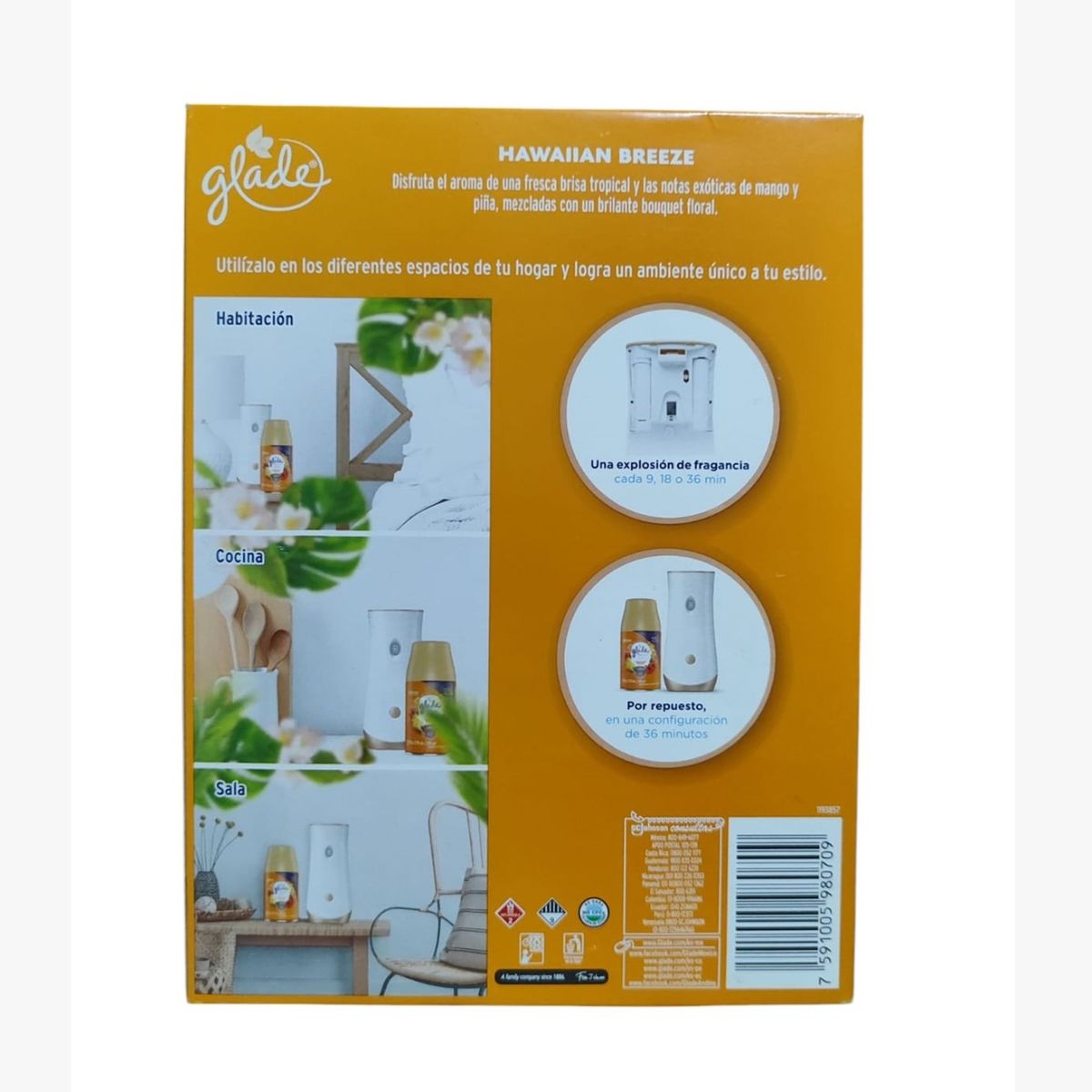 GLADE - Aromatizador Glade Automático Hawaiian Breeze  270ml