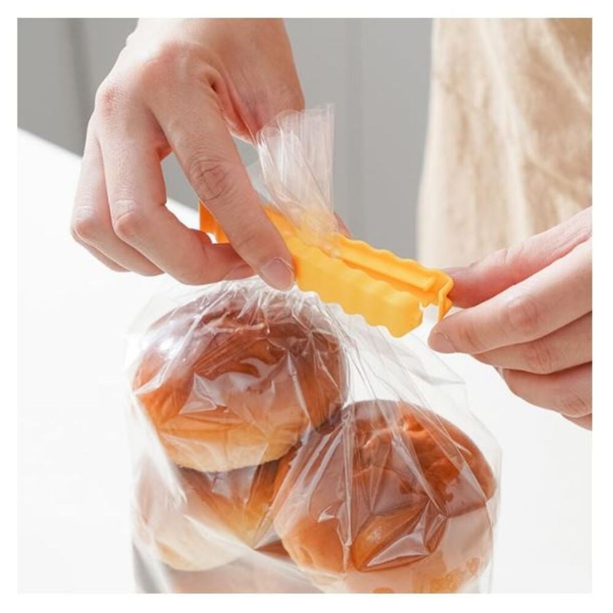 GENERICO - Clip Sellador de Bolsas en forma de papas Fritas