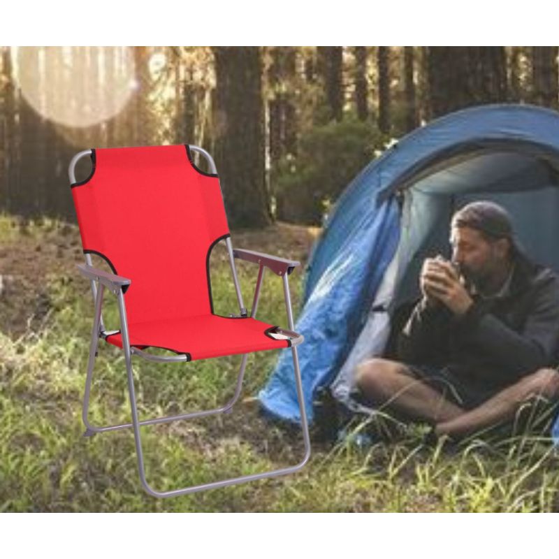 GENERICO - SILLA PLEGABLE PORTÁTIL DE TERRAZA PLAYA CAMPING PISCINA LIGERA